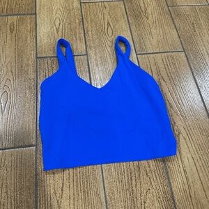Blue Lululemon align crop top size 6